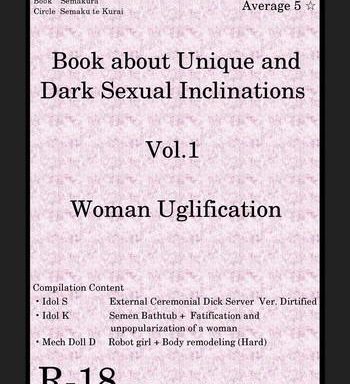 book about narrow and dark sexual inclinations vol 1 uglification cover